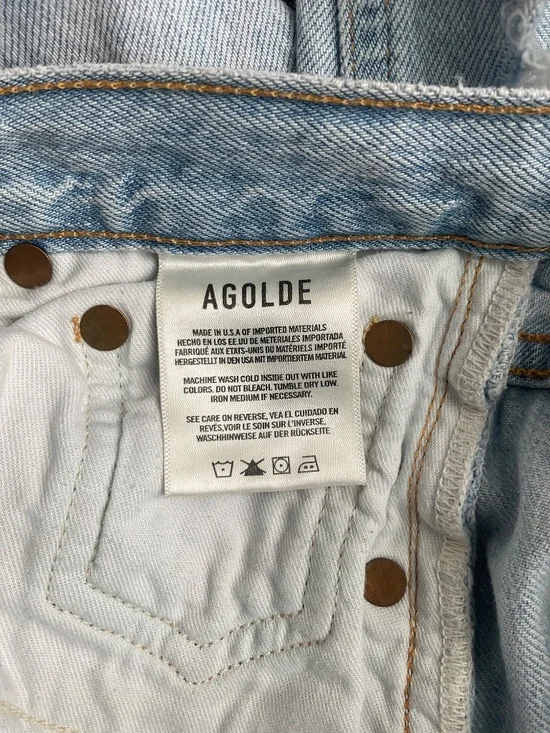 Agolde Riley Straight Leg Cropped Denim - Picture 3 of 6